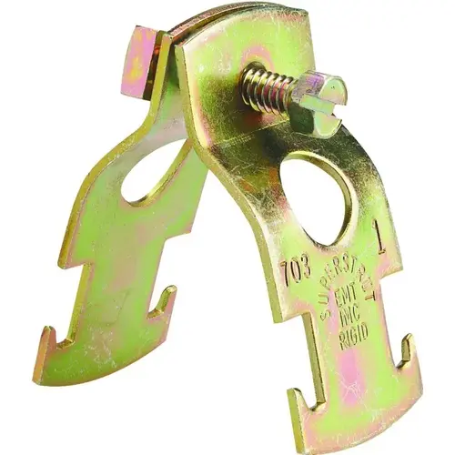 Superstrut Z703 2-25 2 In. Gold Galvanized Electroplated Zinc Universal Pipe Clamp