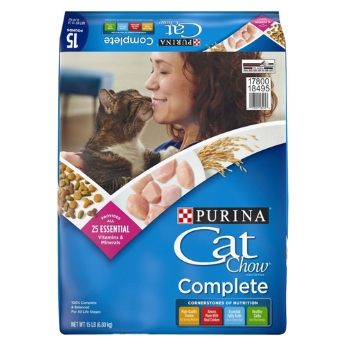 Cat Food, Dry, 15 lb Bag