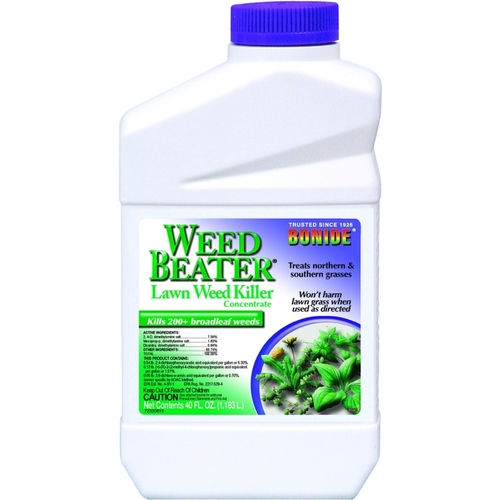 Weed Killer, Liquid, Spray Application, 40 oz Bottle Brown