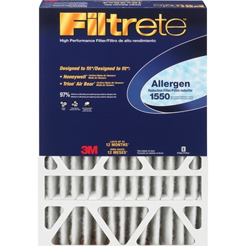 Electrostatic Air Filter, 25 in L, 16 in W, 12 MERV, 97 % Filter Efficiency, Microfiber Filter Media - pack of 4