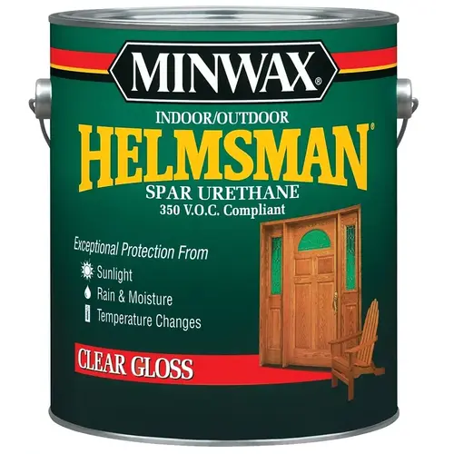 Helmsman 0000 Spar Urethane Paint, Gloss, Liquid, 1 gal, Pail