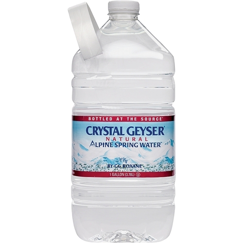 Crystal Geyser 12514-2-XCP6 Bottle Water, Liquid, Spring Flavor, 1 gal Bottle - pack of 6