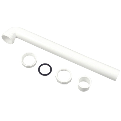 Waste Arm, 1-1/2 in, Slip, Plastic, White