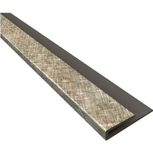 Fasade 92321 Fasade 18 In. Thermoplastic J-Edge Backsplash Trim, Cross Hatch Silver