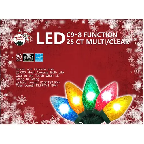 Christmas Light, LE 2 Fusible, LED Bulb, Multi-Color Light