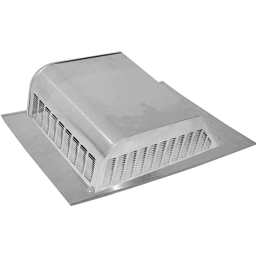 ol Static Vent, 16 in OAW, 50 sq-in Net Free Ventilating Area, Aluminum, Mill