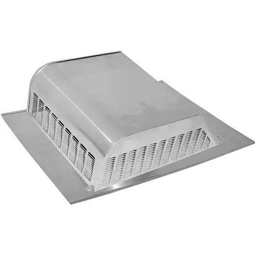 ol Static Vent, 16 in OAW, 50 sq-in Net Free Ventilating Area, Aluminum, Mill - pack of 6