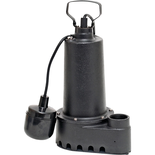 Sump Pump, 7.6 A, 120 V, 0.5 hp, 1-1/2 in Outlet, 70 gpm, Iron