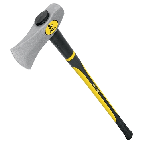 Wood Splitting Maul, 8 lb Head, Fiberglass Handle, 36 in OAL