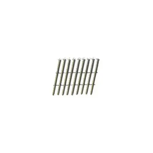 Framing Nail, 2-3/8 in L, 11-1/2 Gauge, Steel, Galvanized, Round Head, Ring Shank - pack of 3000