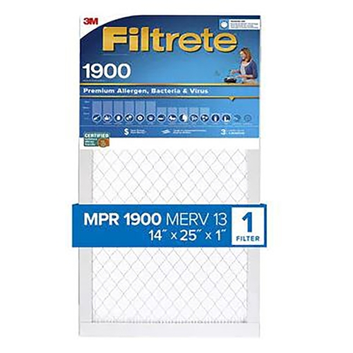 FILTER AIR 1900MPR 14X25X1IN