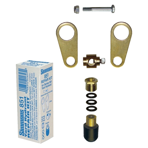 Simmons 851 Yard Hydrant Repair Kit, Brass/Stainless Steel, For: 900 Series Yard Hydrant