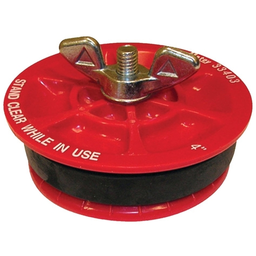 Test Plug, 4 in Connection, Plastic, Red