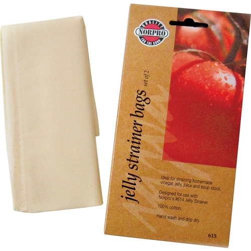Replacement Jelly Strainer Bag, Cotton/Polyester - pack of 2