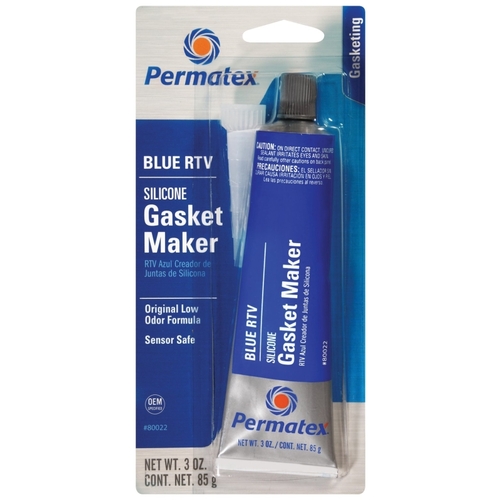 Gasket Maker, 3 oz Tube, Paste, Mild Blue