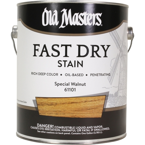 Old Masters 61101 Fast Dry Stain, Special Walnut, Liquid, 1 gal