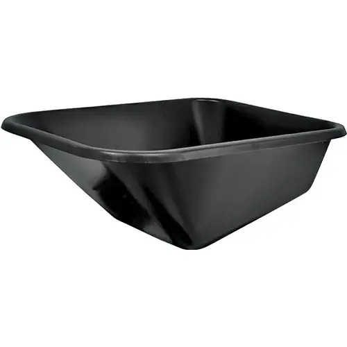 Vulcan 34641 Wheelbarrow Tray, 40 in L, 27-1/2 in W, Polymer, Black