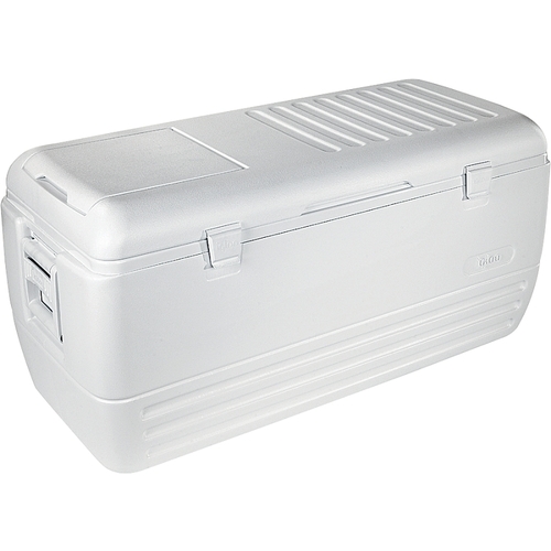 Igloo 50074 44363 Chest Cooler, 150 qt Cooler, Polyethylene, White, Up to 2 days Ice Retention