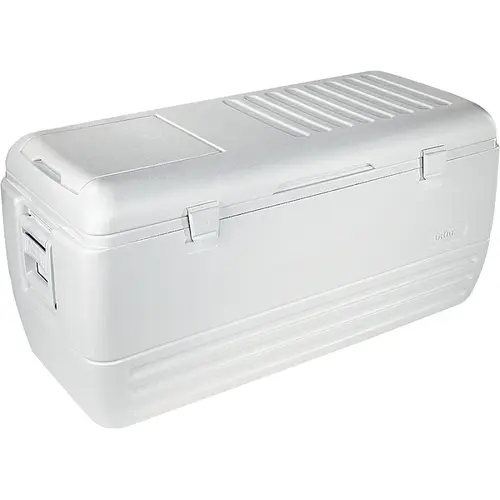 Igloo 50074 44363 Chest Cooler, 150 qt Cooler, Polyethylene, White, Up to 2 days Ice Retention