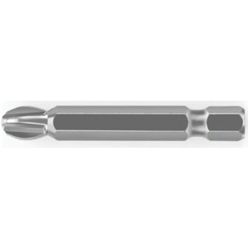 Power Bit, #2 Drive, Phillips Drive, 1/4 in Shank, Hex Shank, 3-1/2 in L, High-Grade S2 Tool Steel - pack of 10