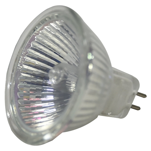 Halogen Bulb, 20 W, GU5.3 Lamp Base, MR16 Lamp, 200 Lumens, 3000 K Color Temp, 2000 hr Average Life