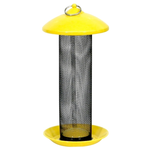 Wild Bird Feeder, 13 in H, 1.3 qt, Powder-Coated, Hanging Mounting