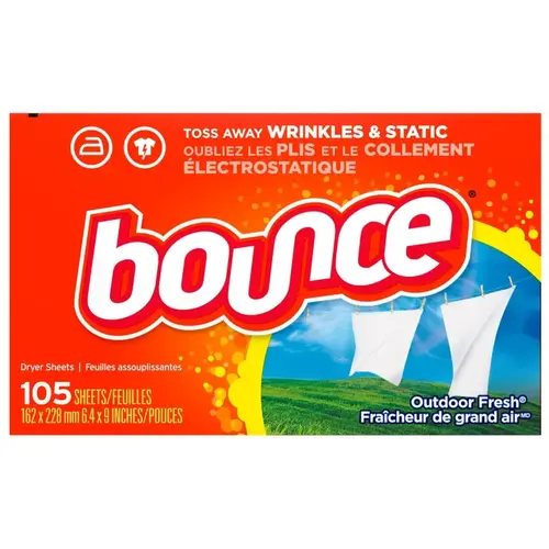 BOUNCE 23551 82355 Fabric Softener Dryer Sheet, Fresh Linen