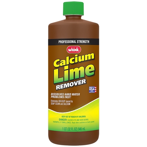 Calcium Lime Remover, 32 oz, Liquid, Vinegar-Like, Light Yellow