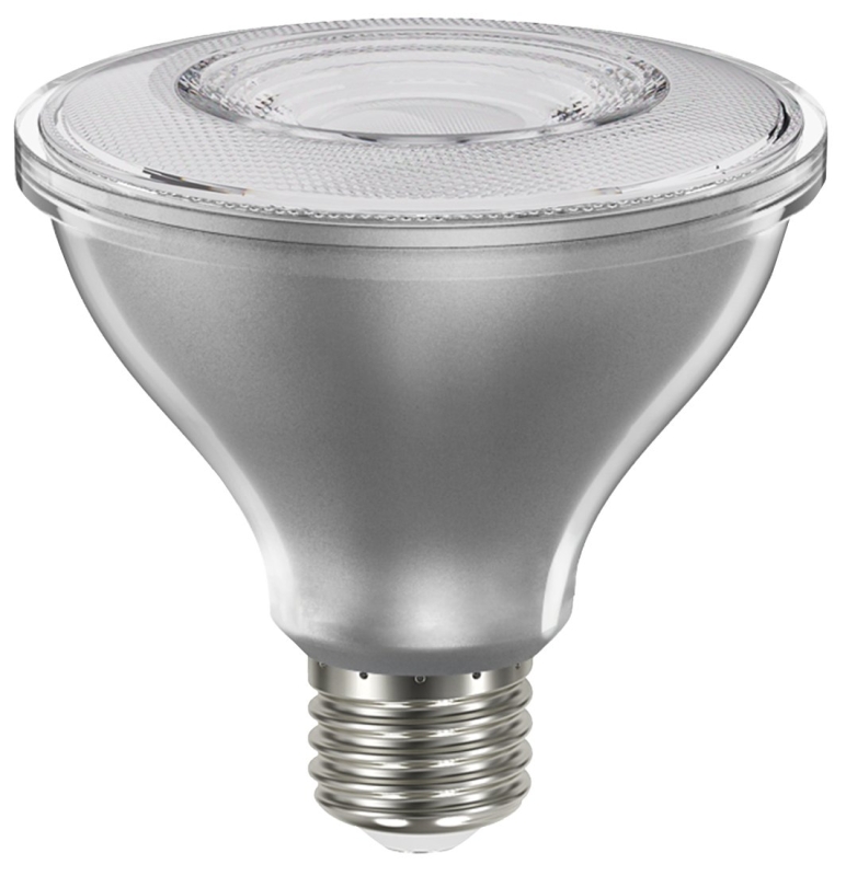 Sylvania 40914 Natural LED Bulb, Spotlight, PAR30 Lamp, E26 Lamp Base, Dimmable, Clear, Cool White Light