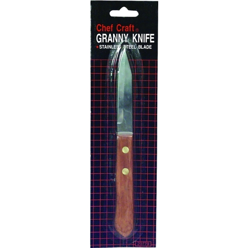 Granny Knife, Stainless Steel Blade, Wood Handle