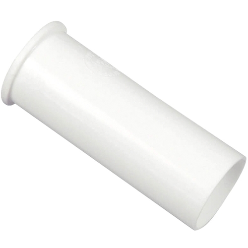 Danco 94016 Tailpiece, 1-1/2 in, 4 in L, Flanged, Slip-Joint, Plastic, White