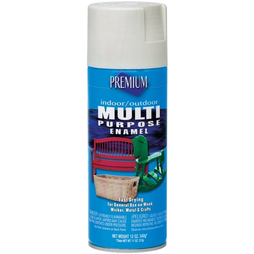 Enamel Spray Paint, Gloss, Almond, 12 oz, Aerosol Can