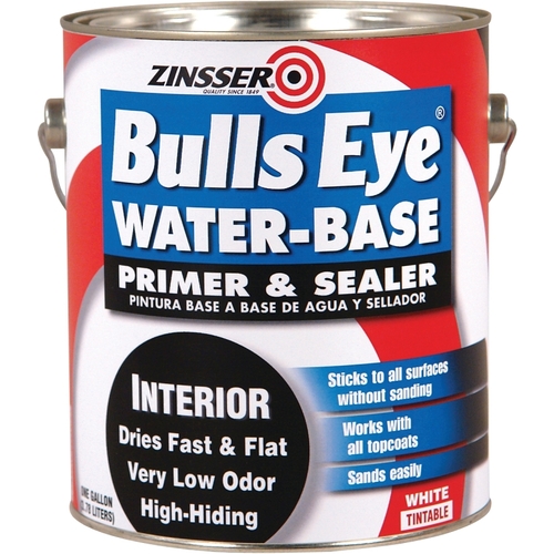 Zinsser 2241 Primer and Sealer, Flat, White, 1 gal, Can