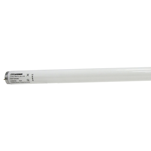 Fluorescent Bulb, 40 W, T12 Lamp, Medium Lamp Base, 1850 Lumens, 4100 K Color Temp, Cool White Light - pack of 10