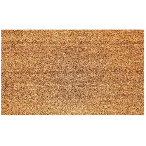 Americo Home 7727830 Natural CoCo Door Mat, 30 in L, 18 in W, Rectangular, Natural Pattern, Tan