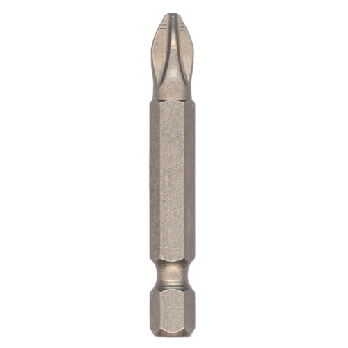 Bosch CCP2201 Power Bit, P2 Drive, Phillips Drive, 1/4 in Shank, Hex Shank, 2 in L, Tempered Steel