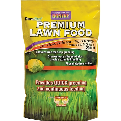 60464 Premium Lawn Food, 48 lb Bag, Granular, 20-0-10 N-P-K Ratio