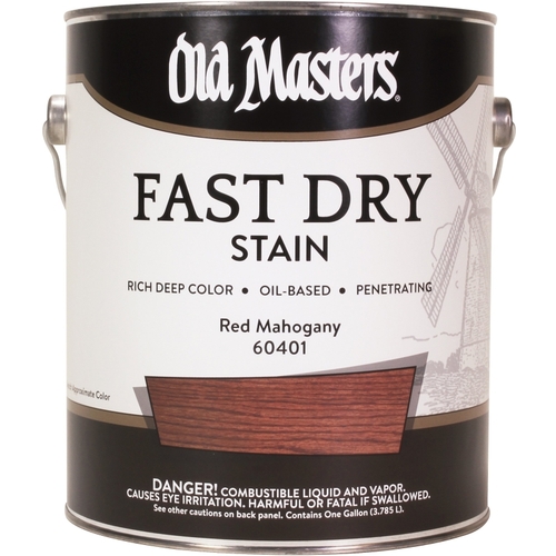 Fast Dry Stain, Red Mahogany, Liquid, 1 gal - pack of 2