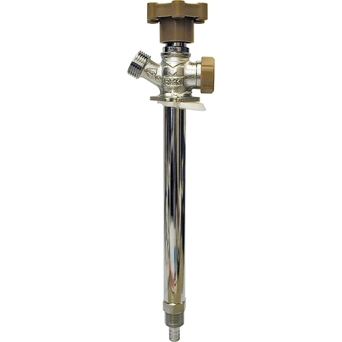 B&K 104-849HC Anti-Siphon Frost-Free Sillcock Valve, 1/2 x 3/4 in Connection, MPT x Hose, 125 psi Pressure, Brass Body