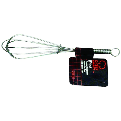 Compact Whisk, 8 in OAL, Stainless Steel, Stainless Steel Handle