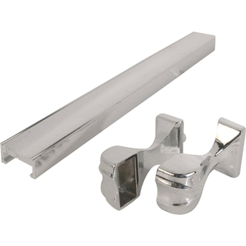 Prime-Line M 6093 Towel Bar and Bracket, Aluminum, Chrome, For: Shower and Tub Enclosure Doors