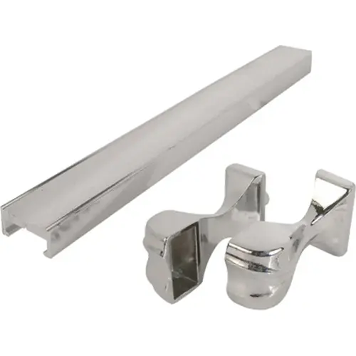 Towel Bar and Bracket, Aluminum, Chrome, For: Shower and Tub Enclosure Doors