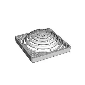 NDS 991 Atrium Grate, 9 in L, 9 in W, Square, 3/8 in Grate Opening, HDPE, Green
