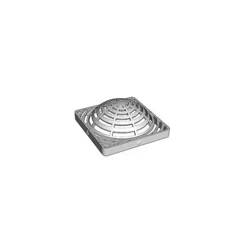 NDS 991 Atrium Grate, 9 in L, 9 in W, Square, 3/8 in Grate Opening, HDPE, Green