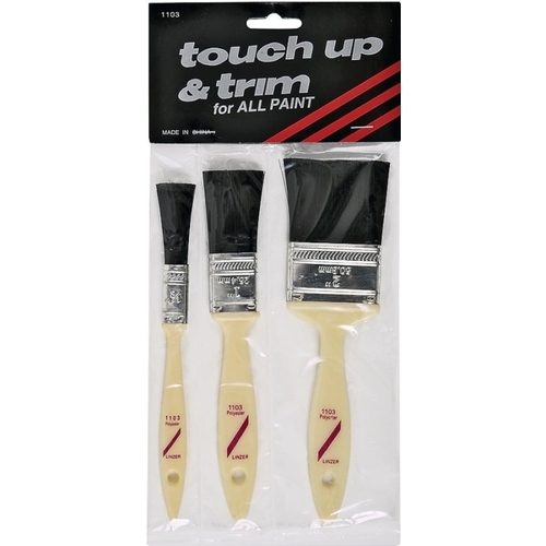 8222309 Paint Brush Set, Touch-Up Quality, 3-Brush