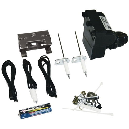 GrillPro 20620 Electronic Ignitor Kit, Pushbutton, Universal Fit, Plastic, Black