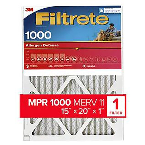 FILTER AIR ALRGN DFN 15X20X1IN - pack of 4