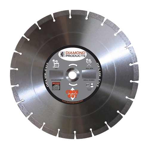 Diamond 70499 Circular Saw Blade, 14 in Dia, 1 in Arbor, Diamond Cutting Edge