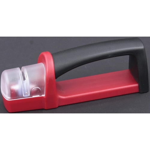 Knife Sharpener, Ceramic Abrasive, Red