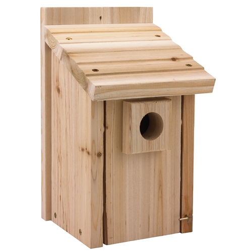 Bluebird Nesting House, 7.6 in W, 7.3 in D, 12.7 in H, Cedar Wood